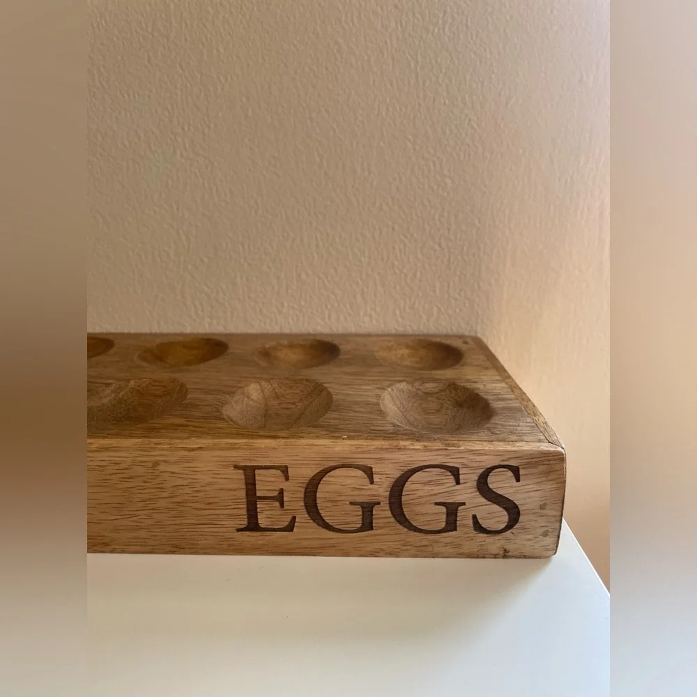 Mudpie Rustic Wooden Egg Tray